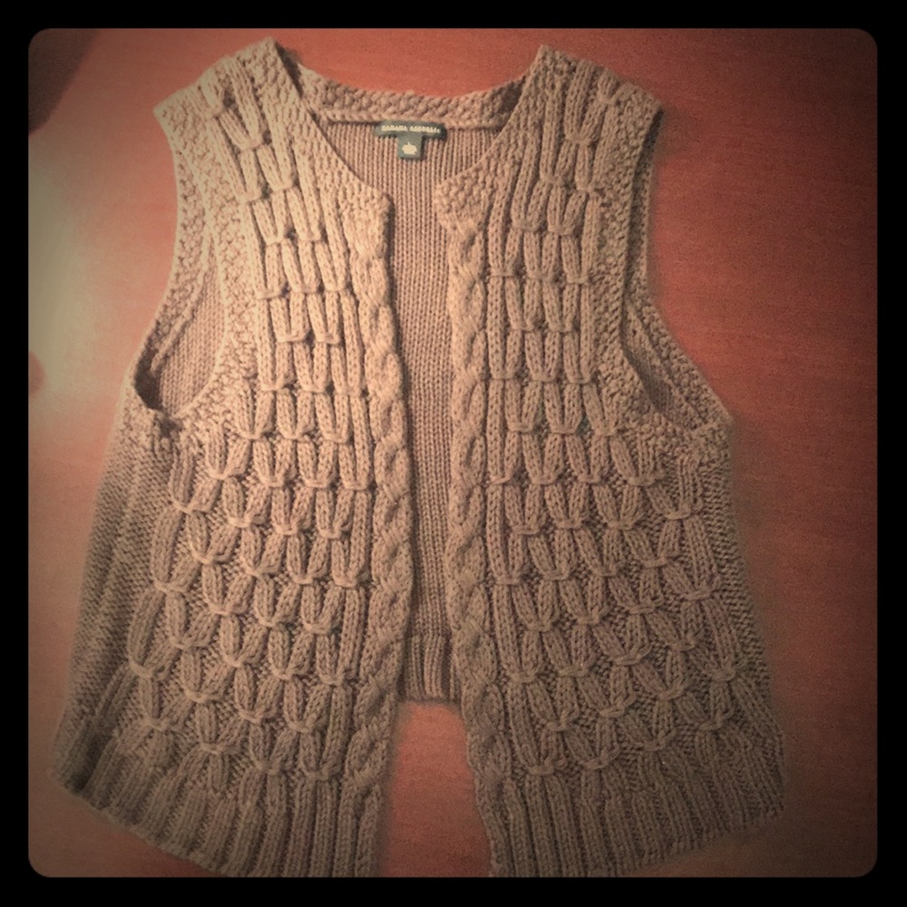 Banana Republic Brown Sweater Vest - L